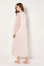 Satin Robe with Chiffon Sleeves and Side Tie product image 5