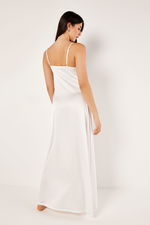 White Satin Slip with Lace Details product image 4