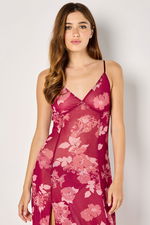 Floral Long Mesh Dress with Side Slit product image 3