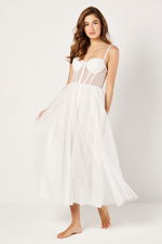 Maxi Corset Dress with Wide Tulle Skirt product image 1