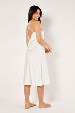 Satin Midi Dress with Flower product image 4