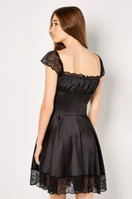 Satin Mini Dress with Lace Details product image 2