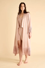 Open Style Belted Robe with Fringes product image 1