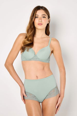 Basic T-shirt Bra with Lace Details product image