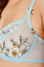 Emroidered Floral Bra with Lace Details product image 3