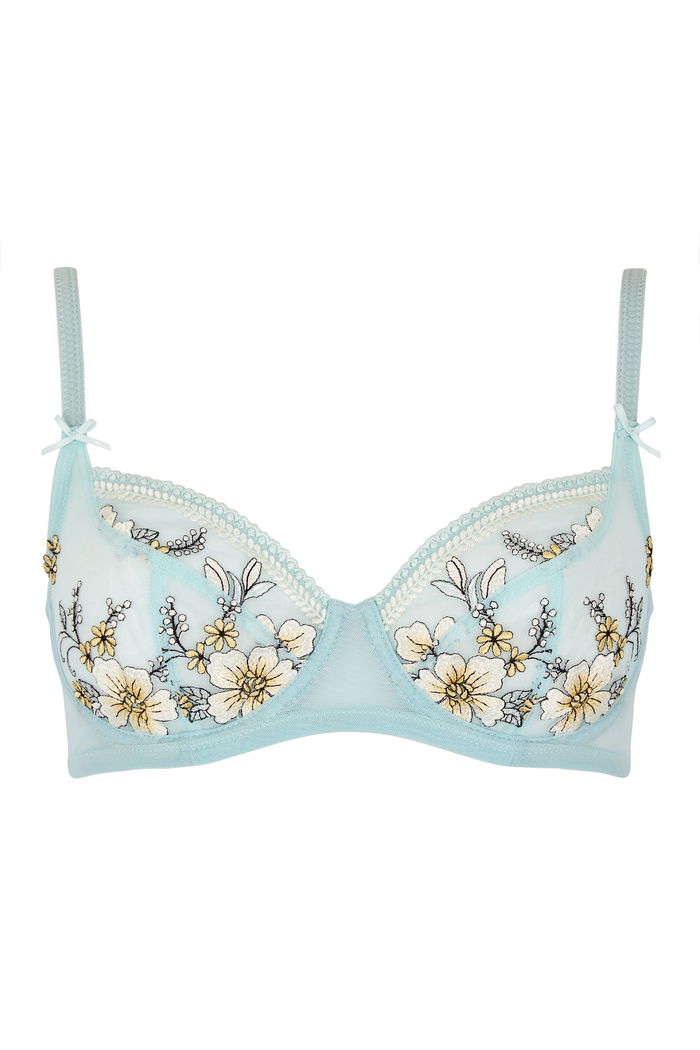 Emroidered Floral Bra with Lace Details product image 5