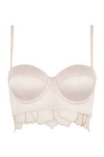 Corset Style Satin Bra with Lace Details product image 5