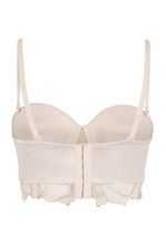 Corset Style Satin Bra with Lace Details product image 6