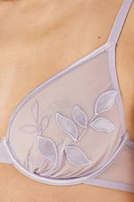 Mesh Bra with Satin Embroidery product image 3