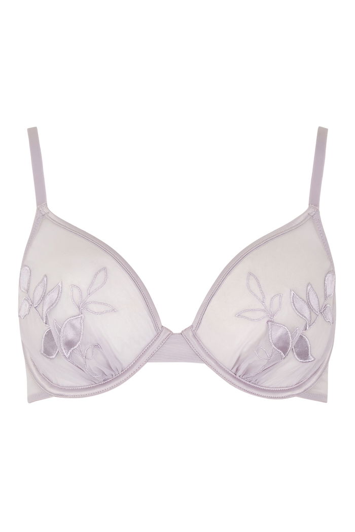 Mesh Bra with Satin Embroidery product image 5