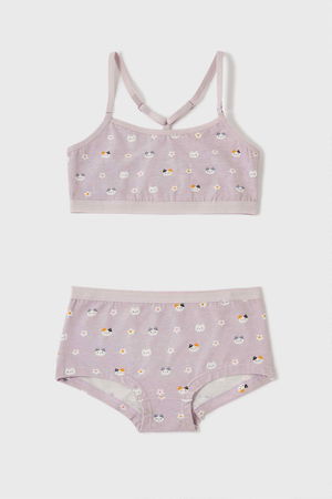 Printed Bra and Panty Set for Girls product image