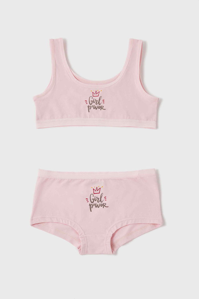 Girl Power Bra and Panty Set for Girls product image 1