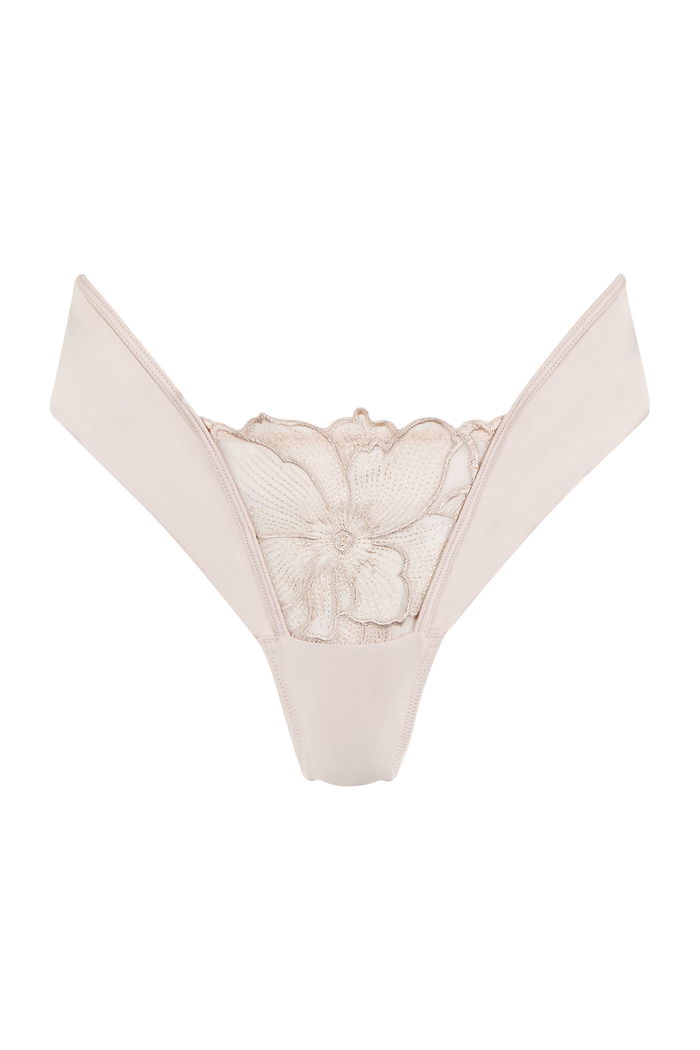 Satin Brazilian Brief with Lace Details product image 5