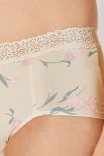 Floral High Waist Brief with Lace Waist Band product image 2