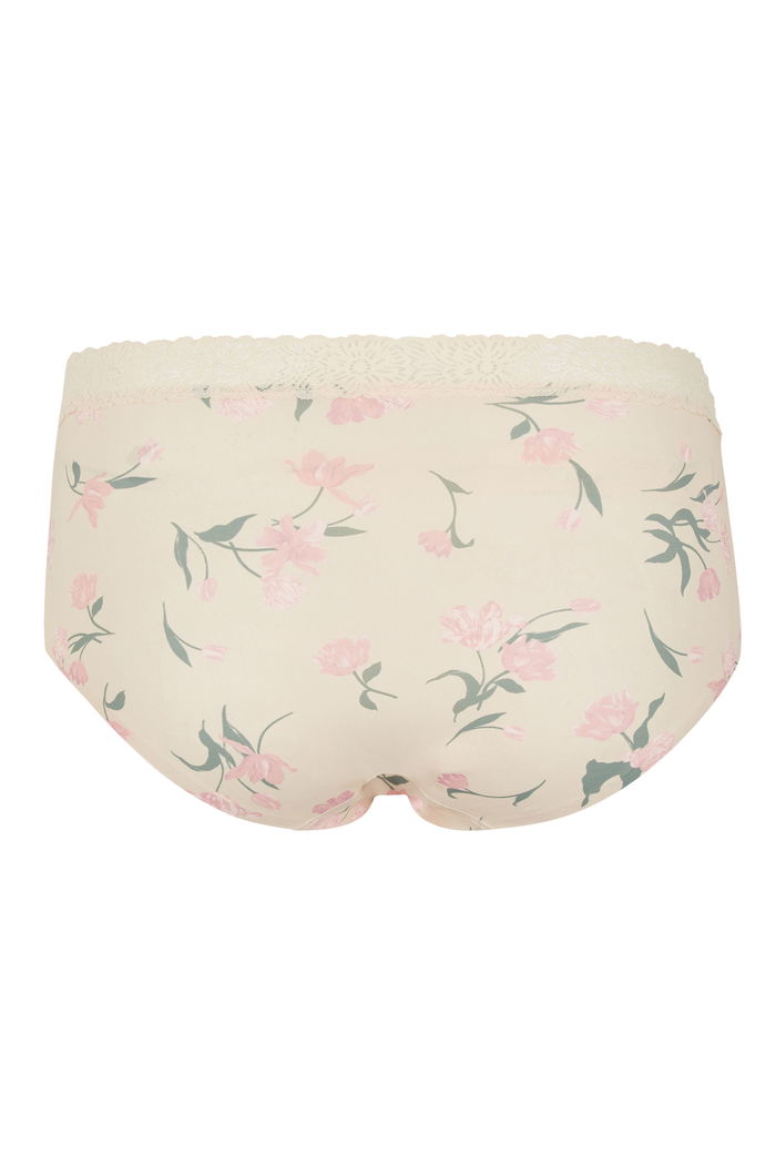 Floral High Waist Brief with Lace Waist Band product image 5