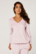 Fleece Pyjama Set with deep v-neck product image 2