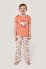 Wonder Woman Printed Two-Piece Pajama Set for Girls product image 1