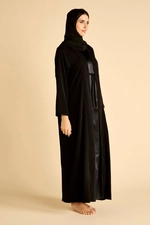 Satin Abaya with Front Tie product image 6