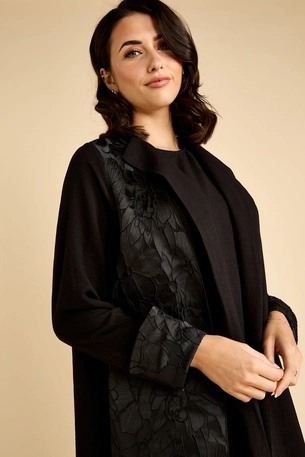 Elegant Jacquard Abaya with a Classic Cut product image