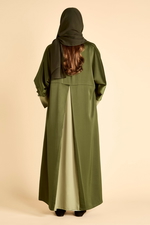 Satin Abaya with a back pleat product image 4