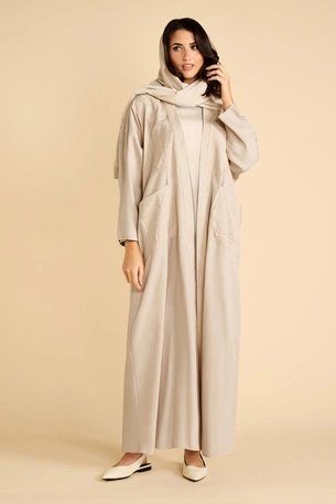 Embroidered Bohemian Abaya with pockets product image