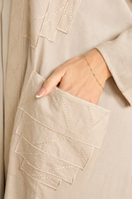 Embroidered Bohemian Abaya with pockets product image 4