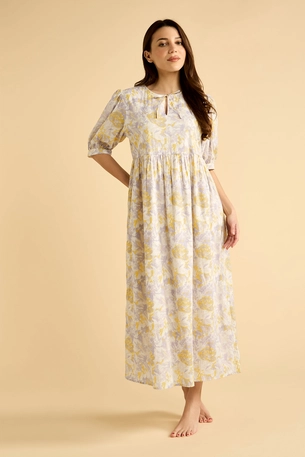 Floral Dress with Shirring Details product image