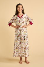 Girls' Maxi Kaftan with Heritage-Inspired Print product image 1