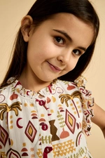 Girls' Knee-Length Dress with Heritage-Inspired Print product image 4