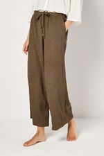 Loose Textured Pants with Waist Tie product image 2