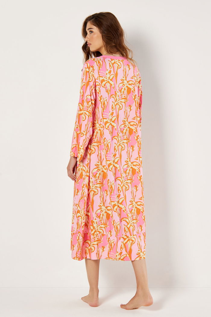 Printed Wide Cut Dress with Long Sleeves product image 4