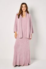 Fluffy Knit Dress with Matching Scarf product image 2