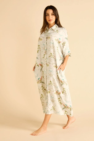 Long Shirt Dress with Collar product image