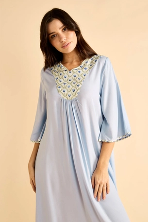 Long Dress with Printed Yoke product image