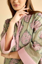 Printed Long-Sleeved Buttoned Kaftan product image 2