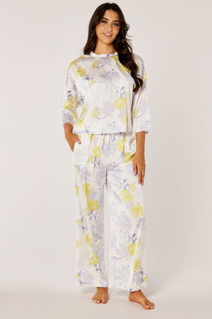 2 Pieces Printed Satin lounging Set product image