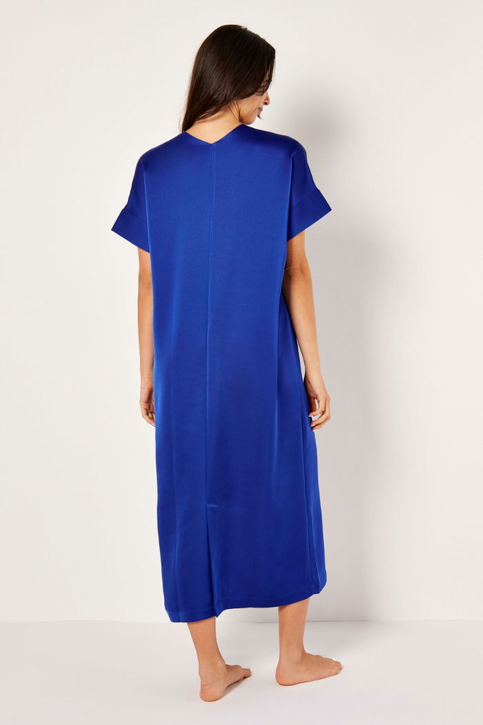 Short Sleeves Satin Kaftan with Box Pleats product image 4