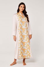 Satin Printed Kaftan with Long Sleeves product image 1