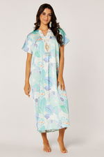 Flower Printed Maxi Short Sleeves Kaftan product image 1