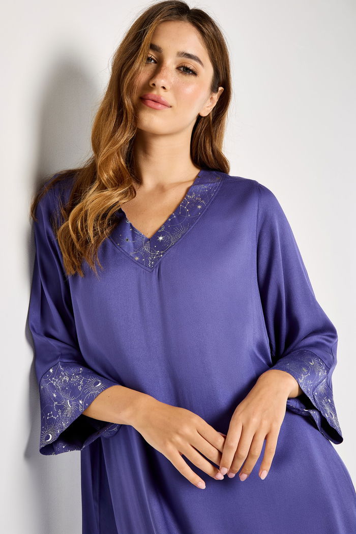 V-Neck Maxi Kaftan with Metallic Printed Trims product image 2