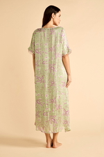 Long Pleated Green Kaftan product image 4