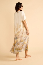 Long Pleated Cream-Colored Kaftan product image 4