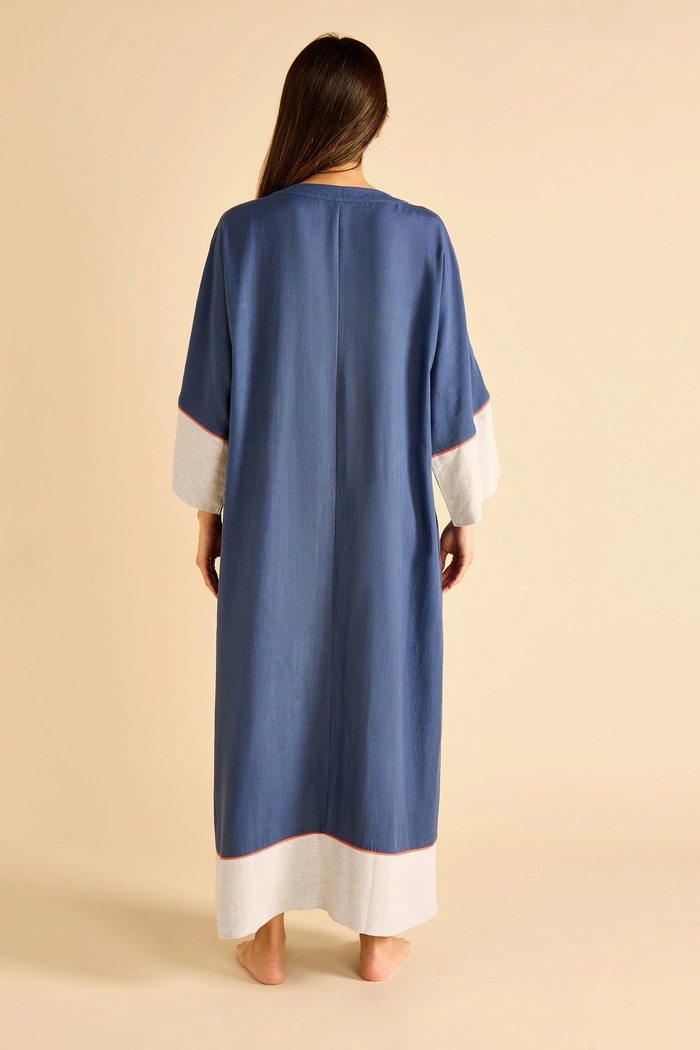 Maxi Kaftan with Color Blocked Sleeves and Hem product image 5