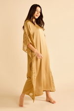 Satin Kaftan with Lace Detailing product image 2