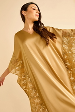 Satin Kaftan with Lace Detailing product image 1