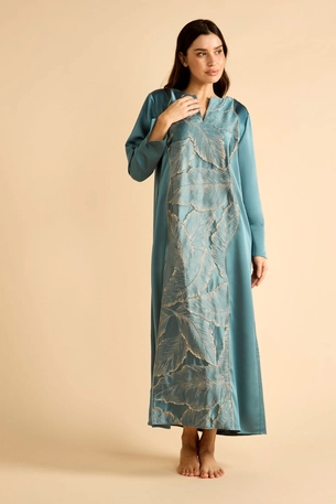 Long-Sleeved Kaftan with Front Print product image