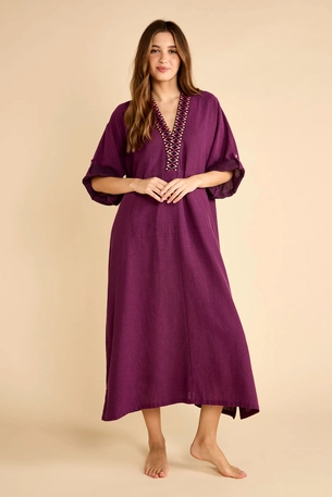 Wide-Cut Kaftan with Side Pockets product image