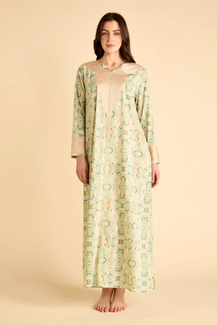 Printed Maxi Kaftan in Mokhawer Style product image