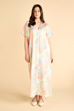 Wide Printed Kaftan with Short Sleeves product image 3