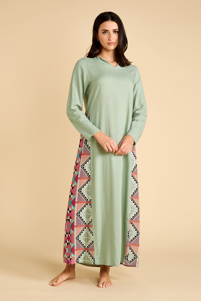 Printed Sides Kaftan with Long Sleeves product image 1